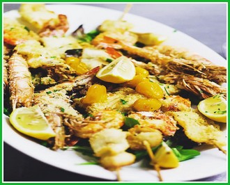 piatto di pesce a La Piccola Canadese